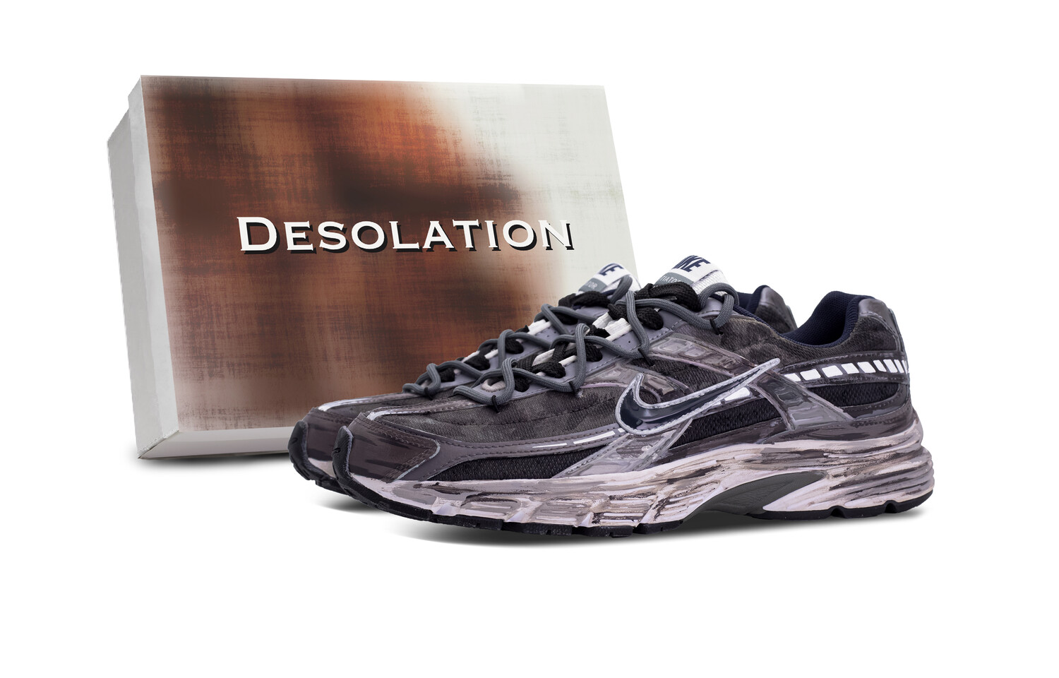

Кроссовки для бега Initiator мужские с низким верхом, черный, серый Nike