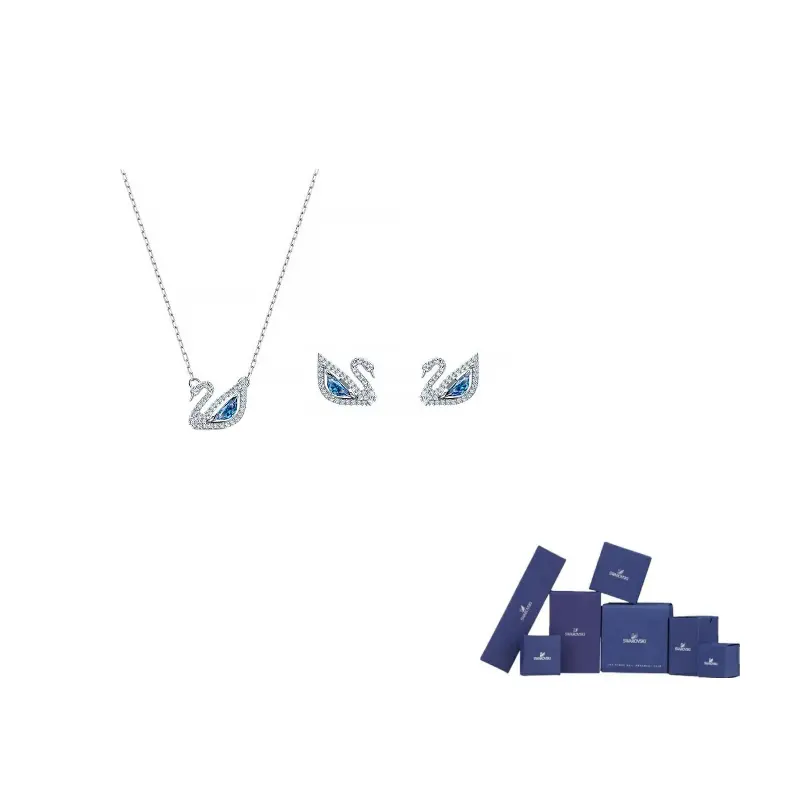 

Родированная подвеска с обручем для серег Женская Swarovski