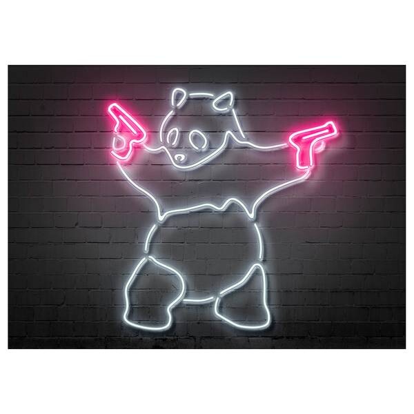 

Картина на холсте A.S. Création Panda цвет pink/schwarz