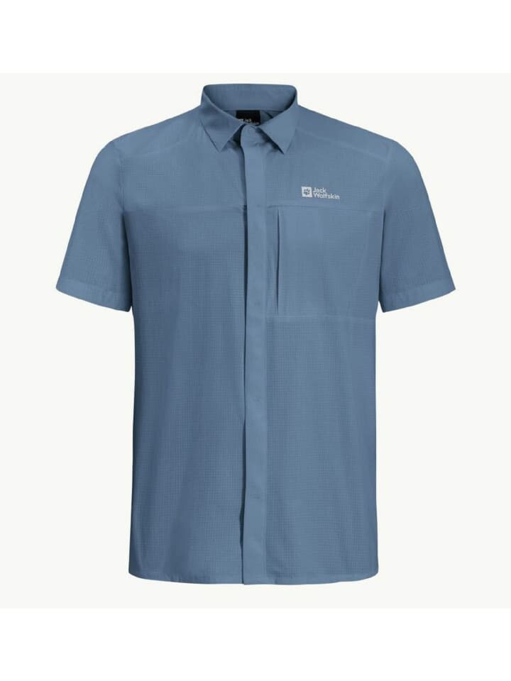 

Толстовка Jack Wolfskin Funktionshemd VANDRA SS SHIRT M, синий