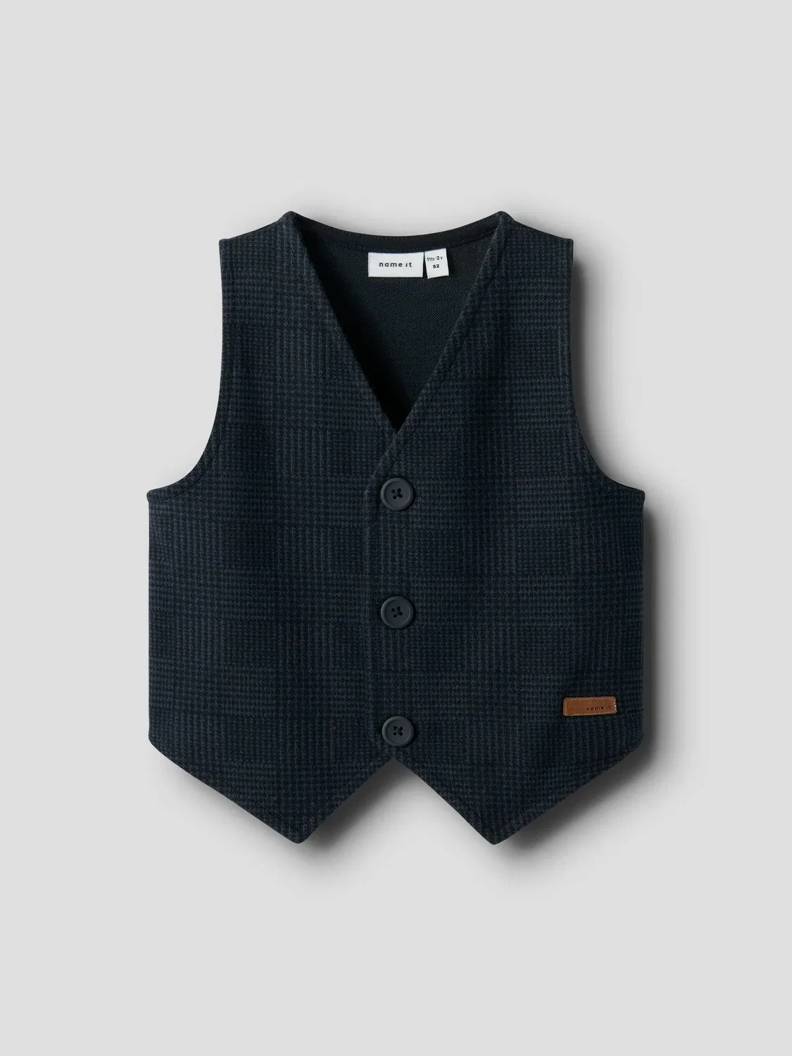 Жилет в клетку Name it, navy blazer — фото 3