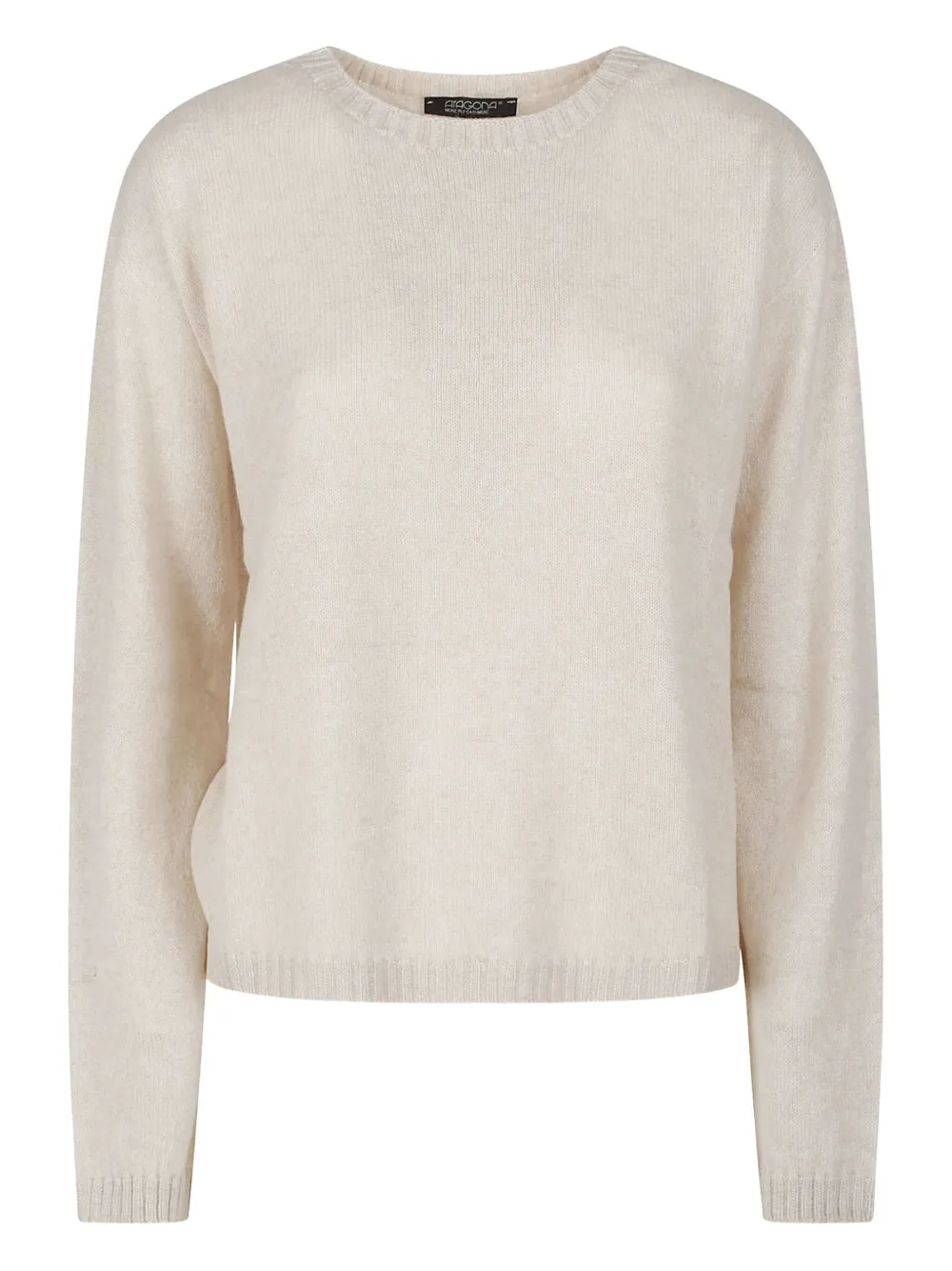 

Кашемировый свитер с круглым вырезом Aragona, нейтральный
