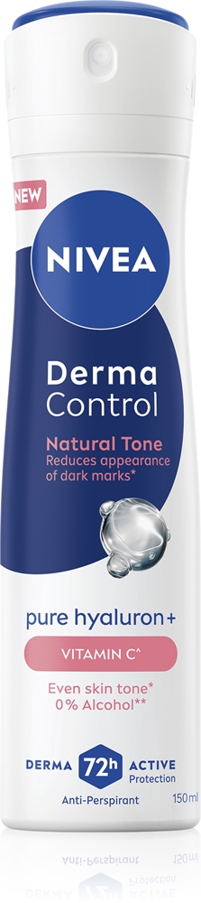 

Спрей-Антиперспирант Derma control Natural Tone для осветления темных пятен Nivea, 150 мл