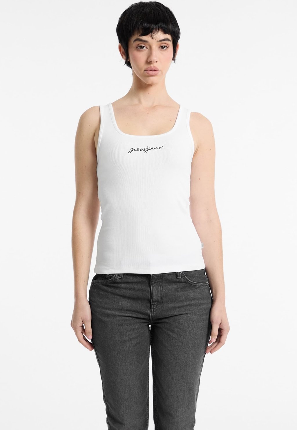 

Топ TANK Guess Jeans, белый