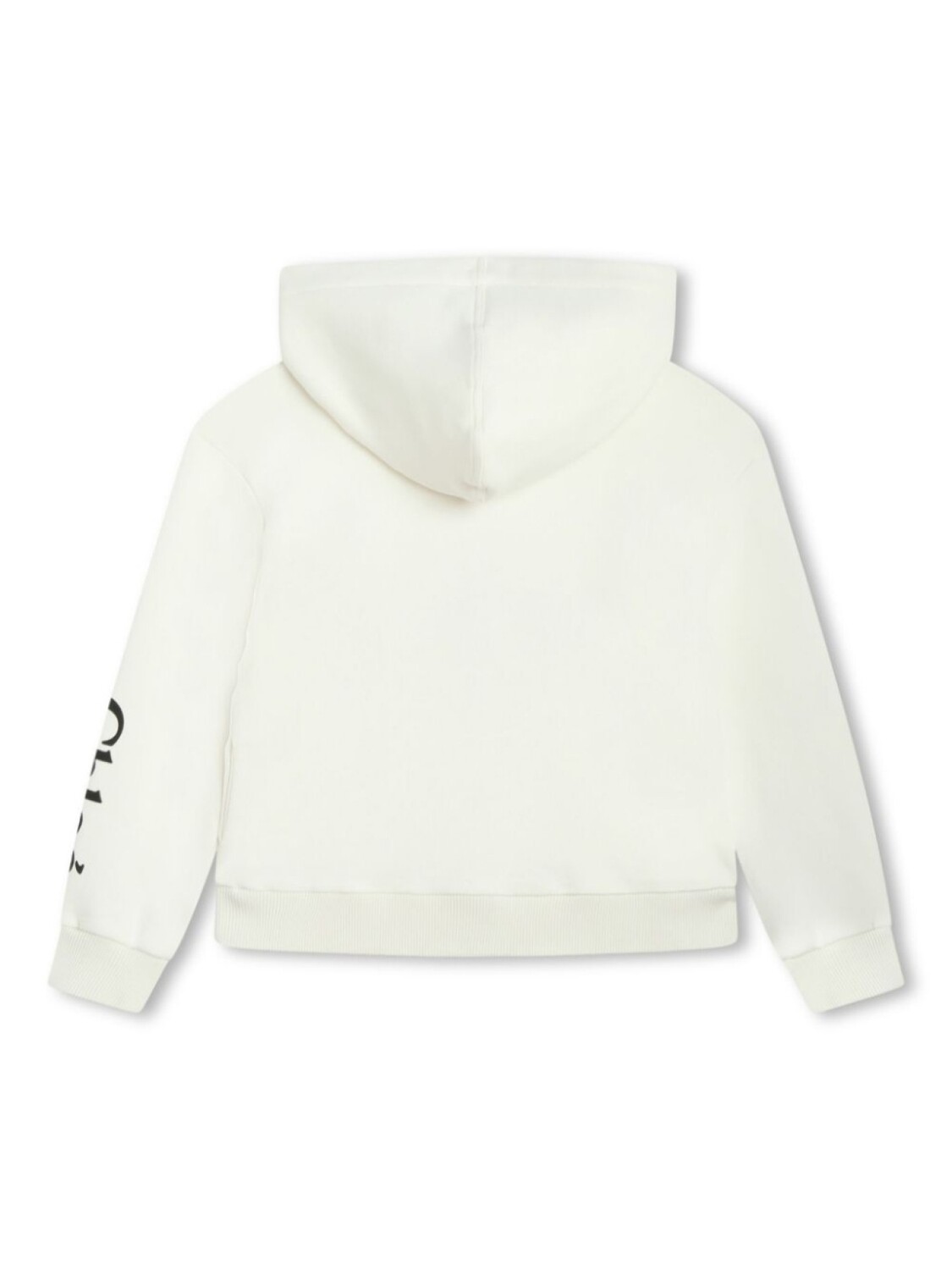 Chloé Kids худи из органического хлопка с графичным принтом, белый — фото 2