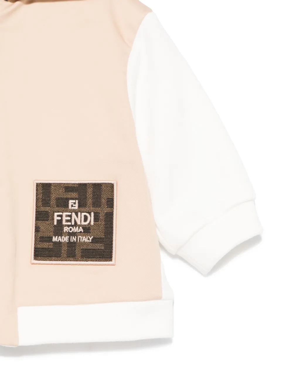 Куртка с нашивкой-логотипом FENDI KIDS, нейтральный — фото 3