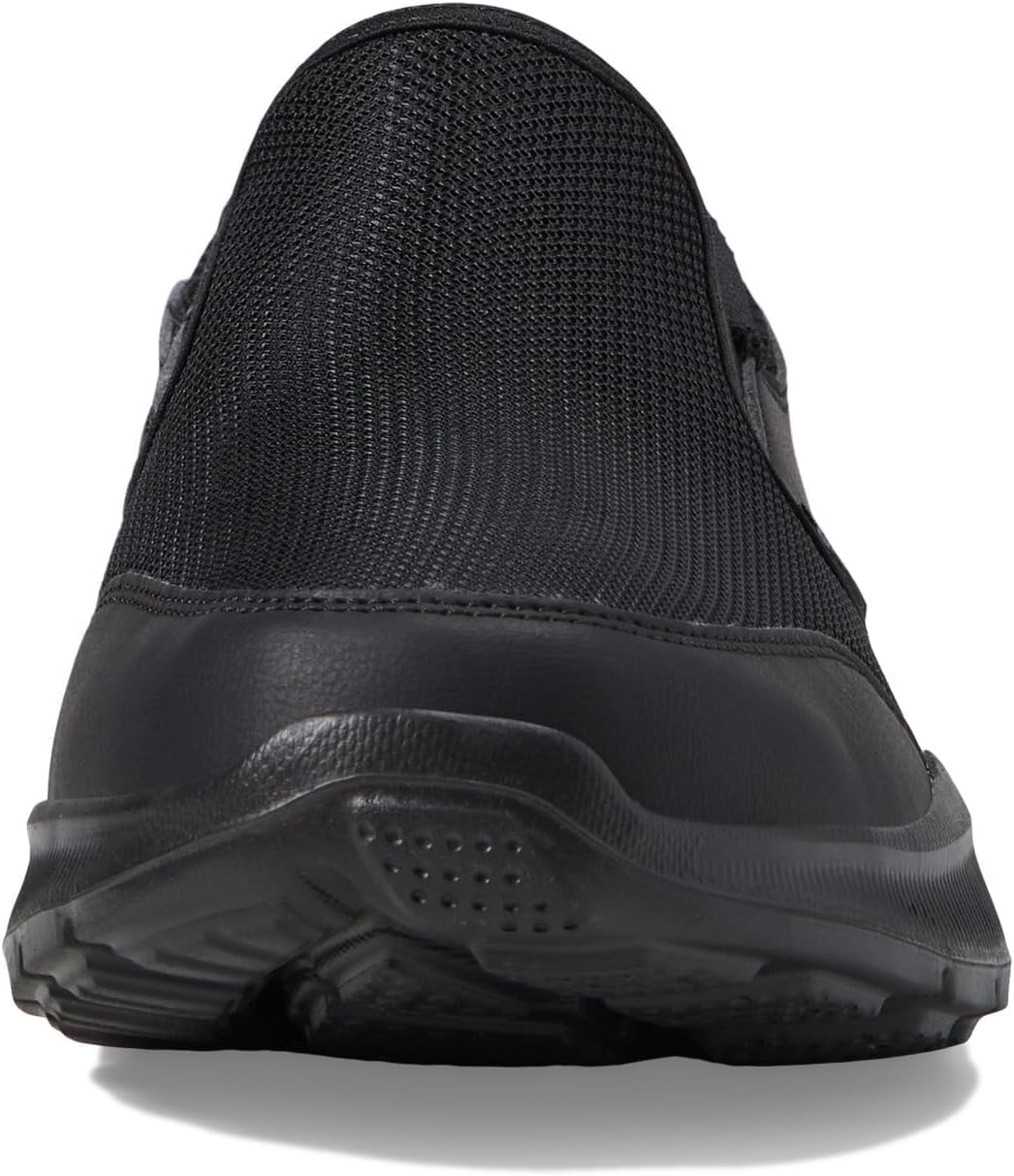 Мужские кроссовки Skechers Edgeride Commissioner с удобной посадкой без шнурков, Blk Blk Persist — фото 3