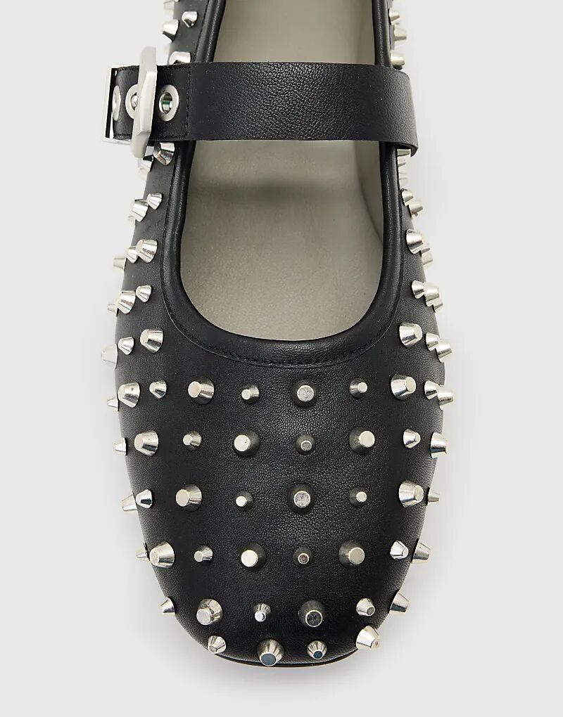 Туфли AllSaints Holly stud черного цвета — фото 3