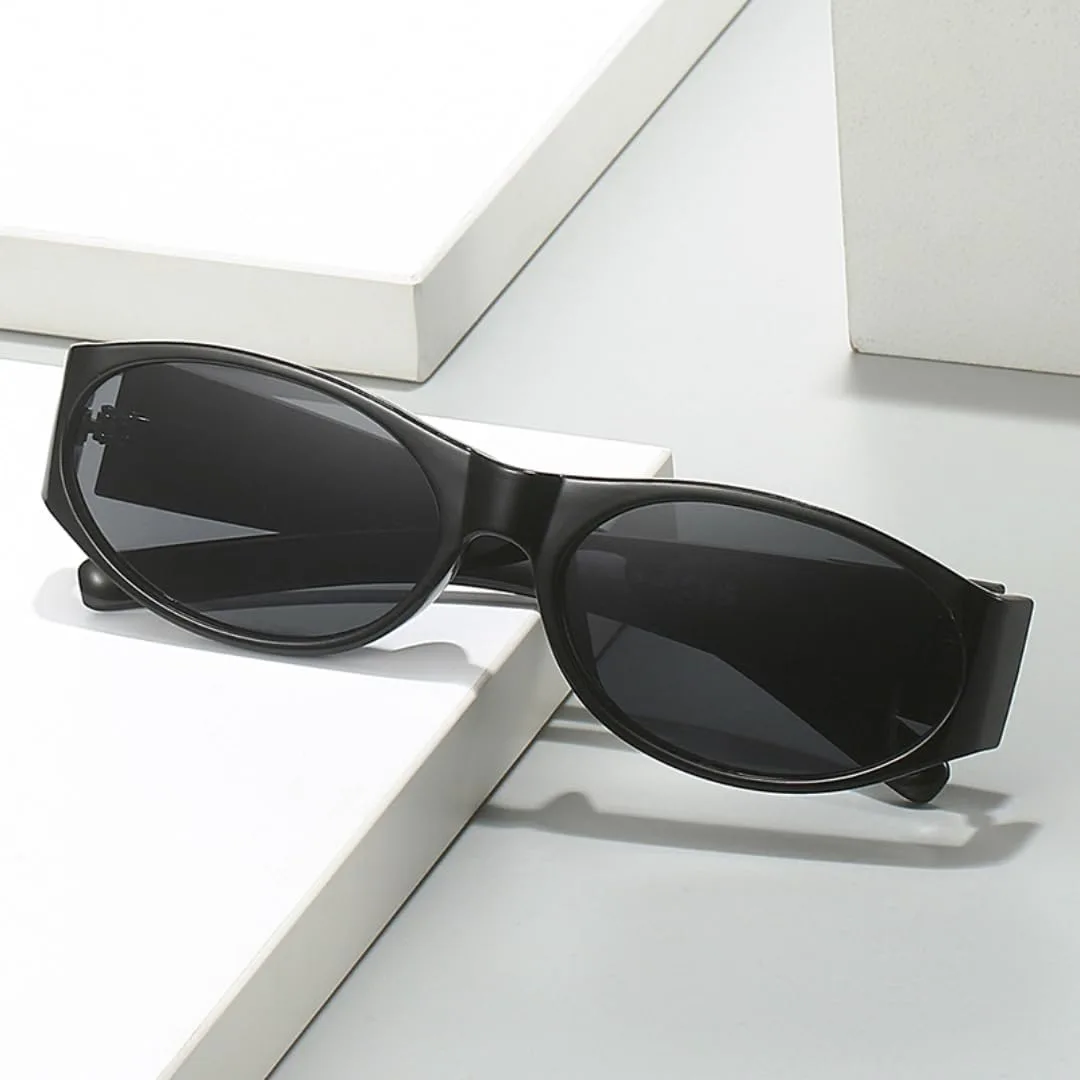 

Ретро овальные солнцезащитные очки для мужчин, модные, с градиентным затемнением, защита от УФ-излучения UV400, оранжевые, для женщин TYUVIVO, Champagne Tea