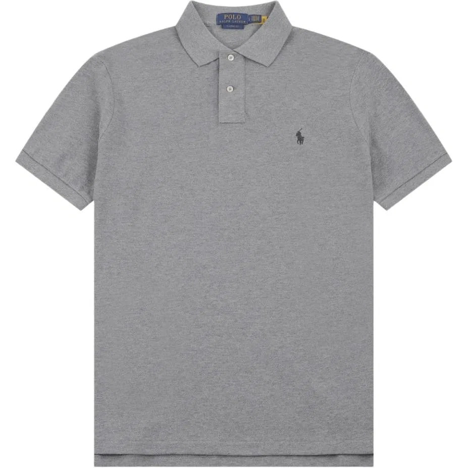 Поло Polo Ralph Lauren стандартное серое мужское