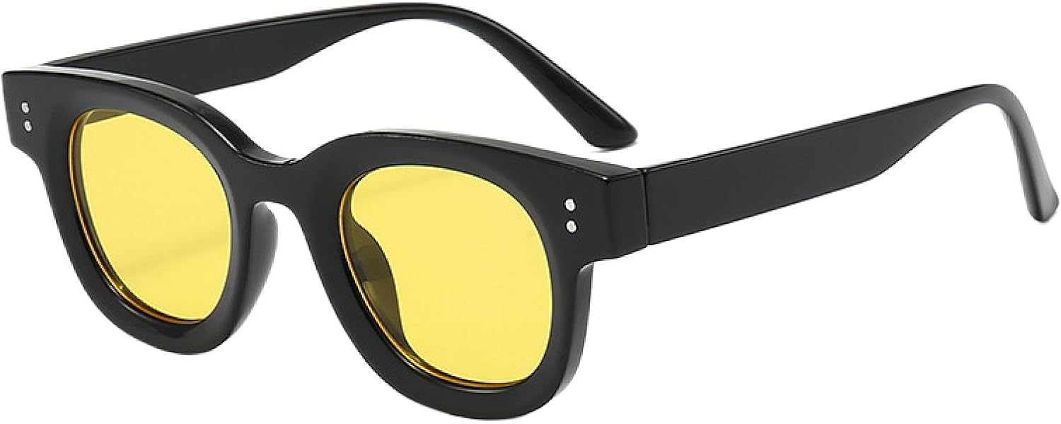 

Солнцезащитные очки с защитой от УФ-излучения UV400 | Овальная форма, подходят для мужчин и женщин | Линзы ярких цветов, идеально подходят для занятий спортом на открытом воздухе и вождения DSVIGF, C3 Black Yellow