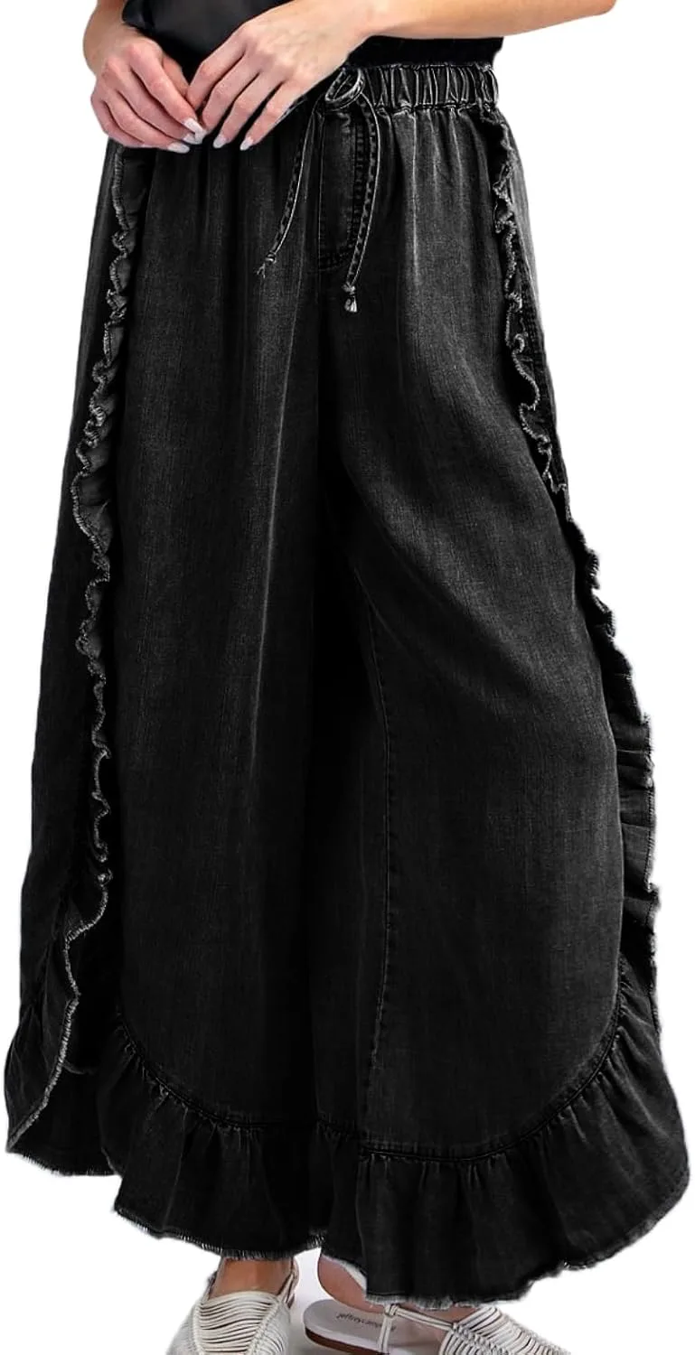 

Женские широкие брюки Boho с эластичным поясом DEPENSL