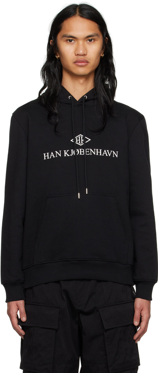 

Эксклюзивное черное худи SSENSE Han Kjobenhavn, Черный, Эксклюзивное черное худи SSENSE Han Kjobenhavn