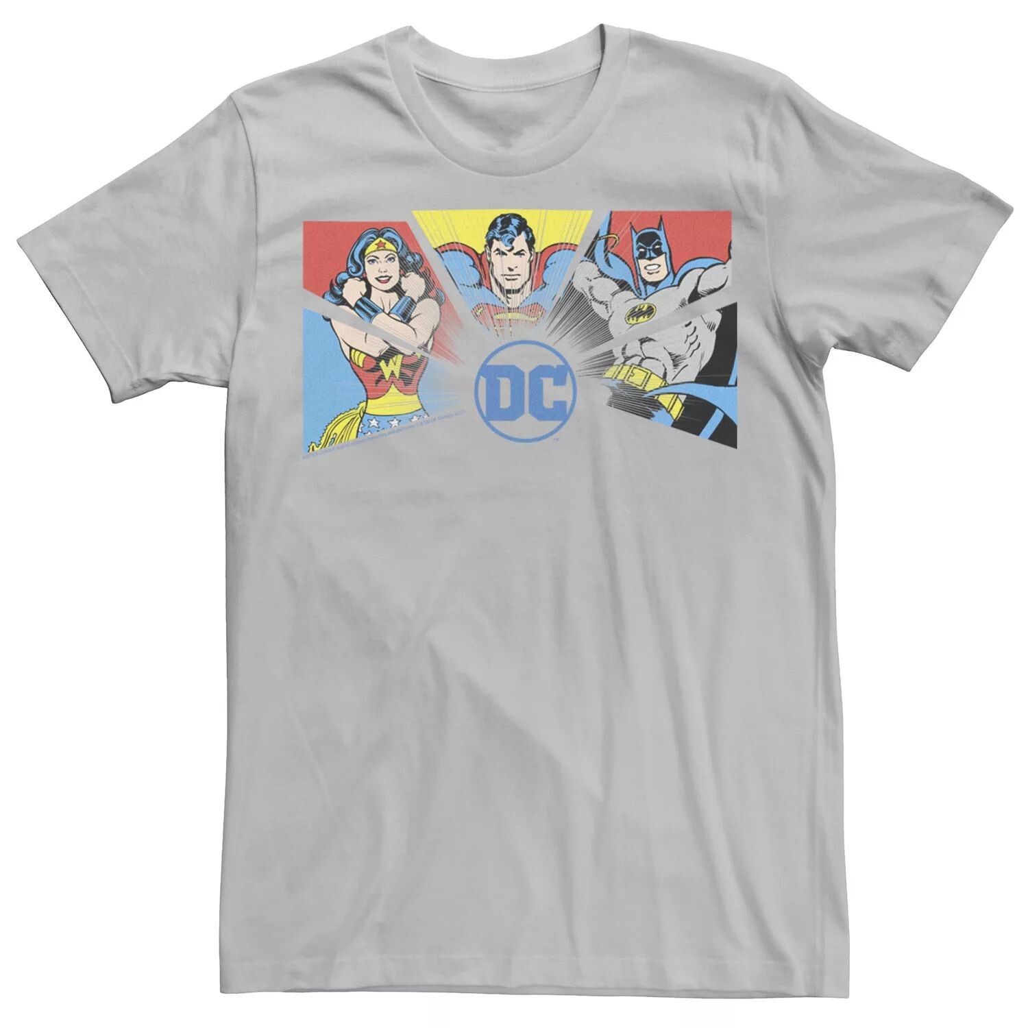 

Мужская футболка с логотипом Лиги справедливости The Big Three DC Licensed Character