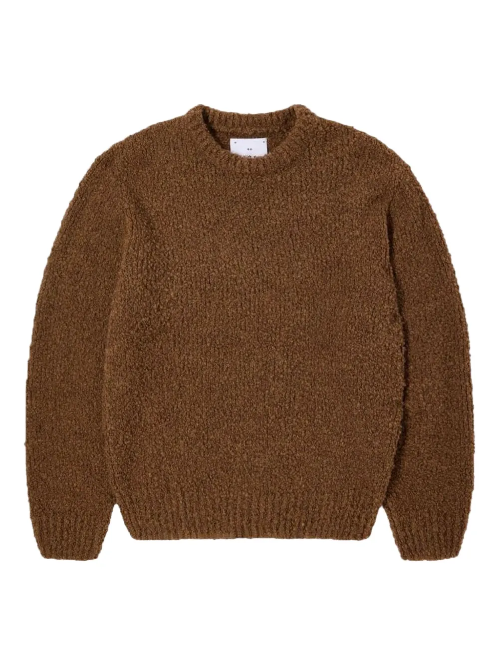 

Фактурный шерстяной свитер Edwin, коричневый