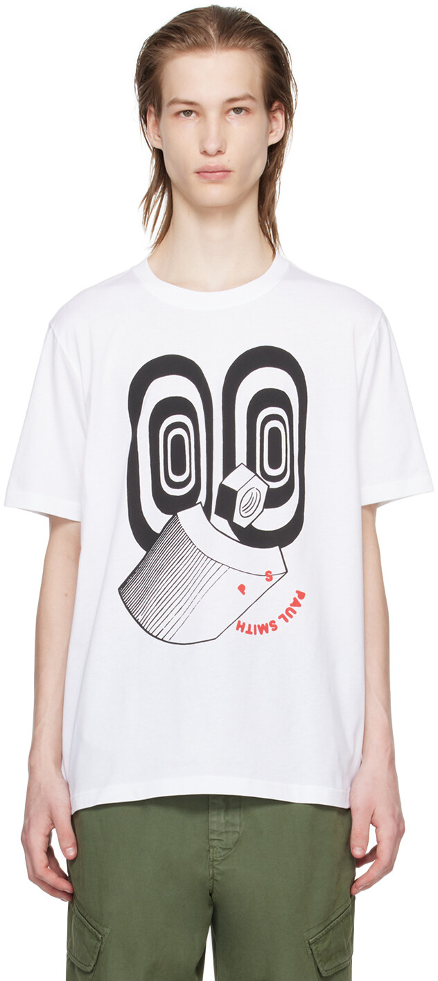 

Белая футболка с рисунком Ps By Paul Smith, цвет White