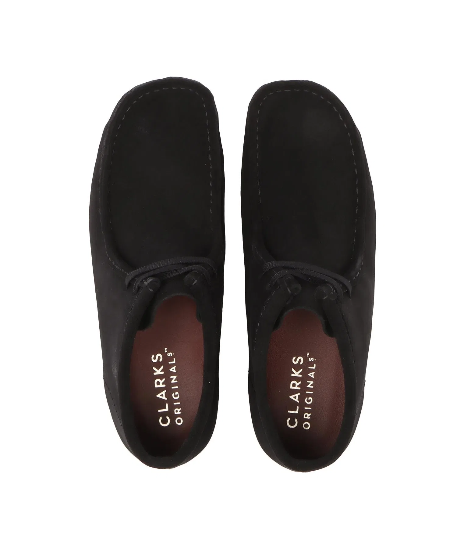 Унисекс мокасины Clarks Wallabee Boot чёрные — фото 4