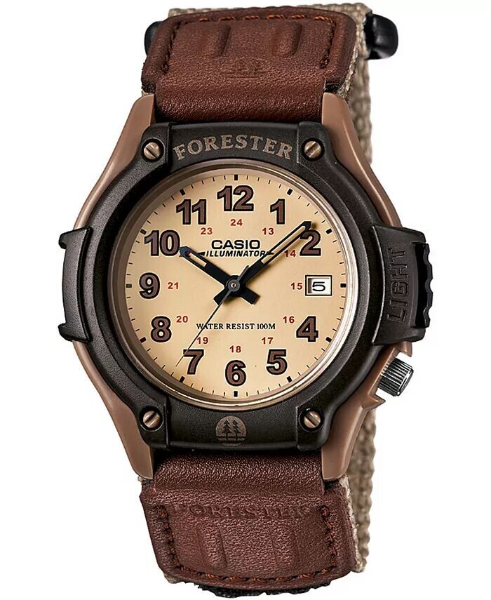 

Мужские часы Forester Tan с нейлоновым ремешком, 41 мм Casio