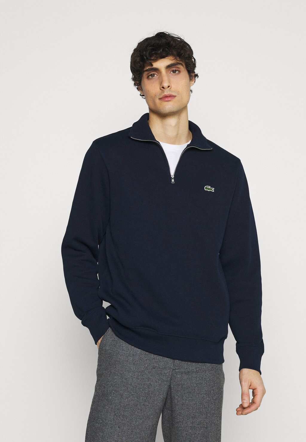 Топ с длинными рукавами Lacoste, темно-синий — фото 2
