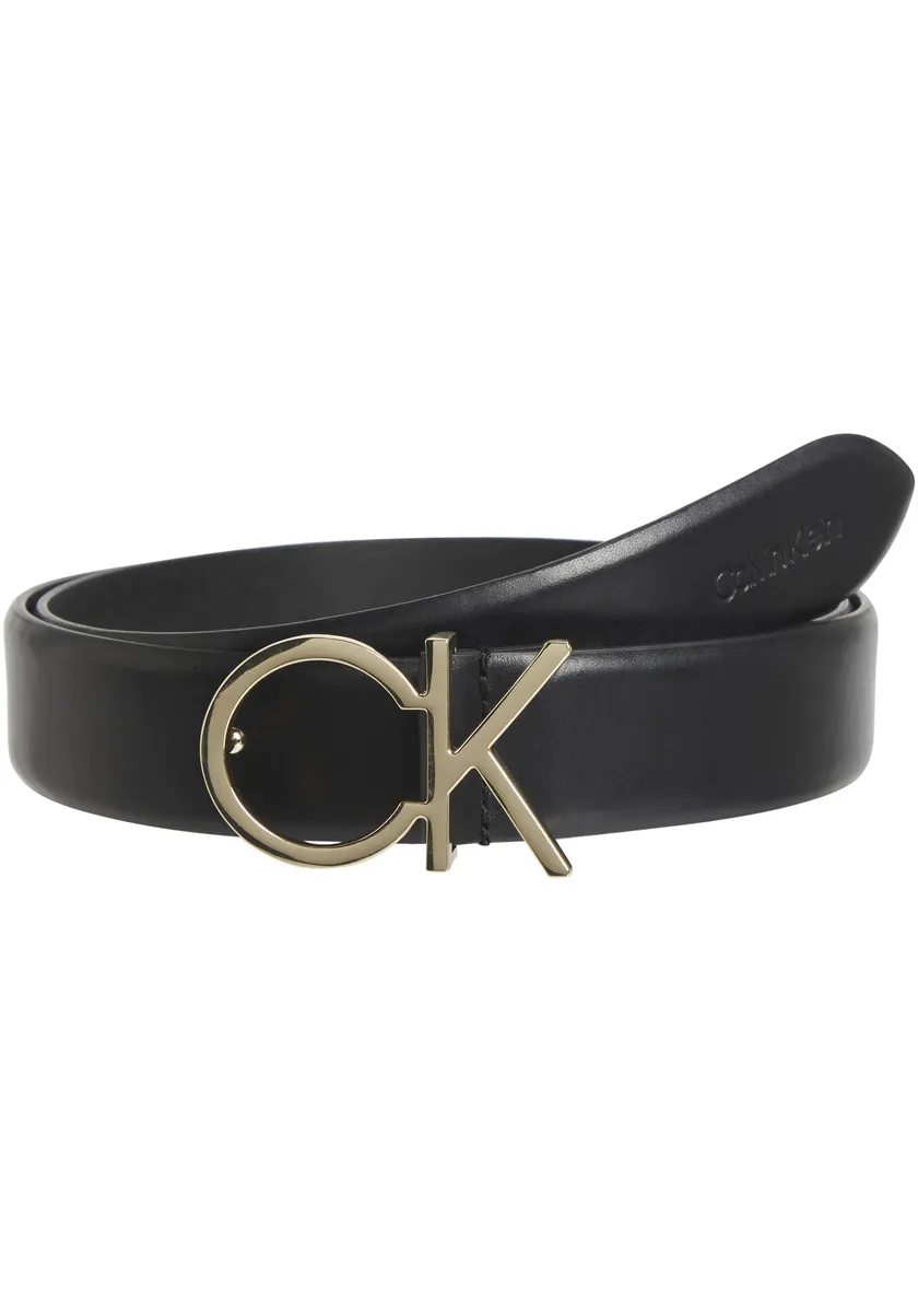 

Кожаный ремень Calvin Klein с пряжкой с монограммой, цвет Ck Black