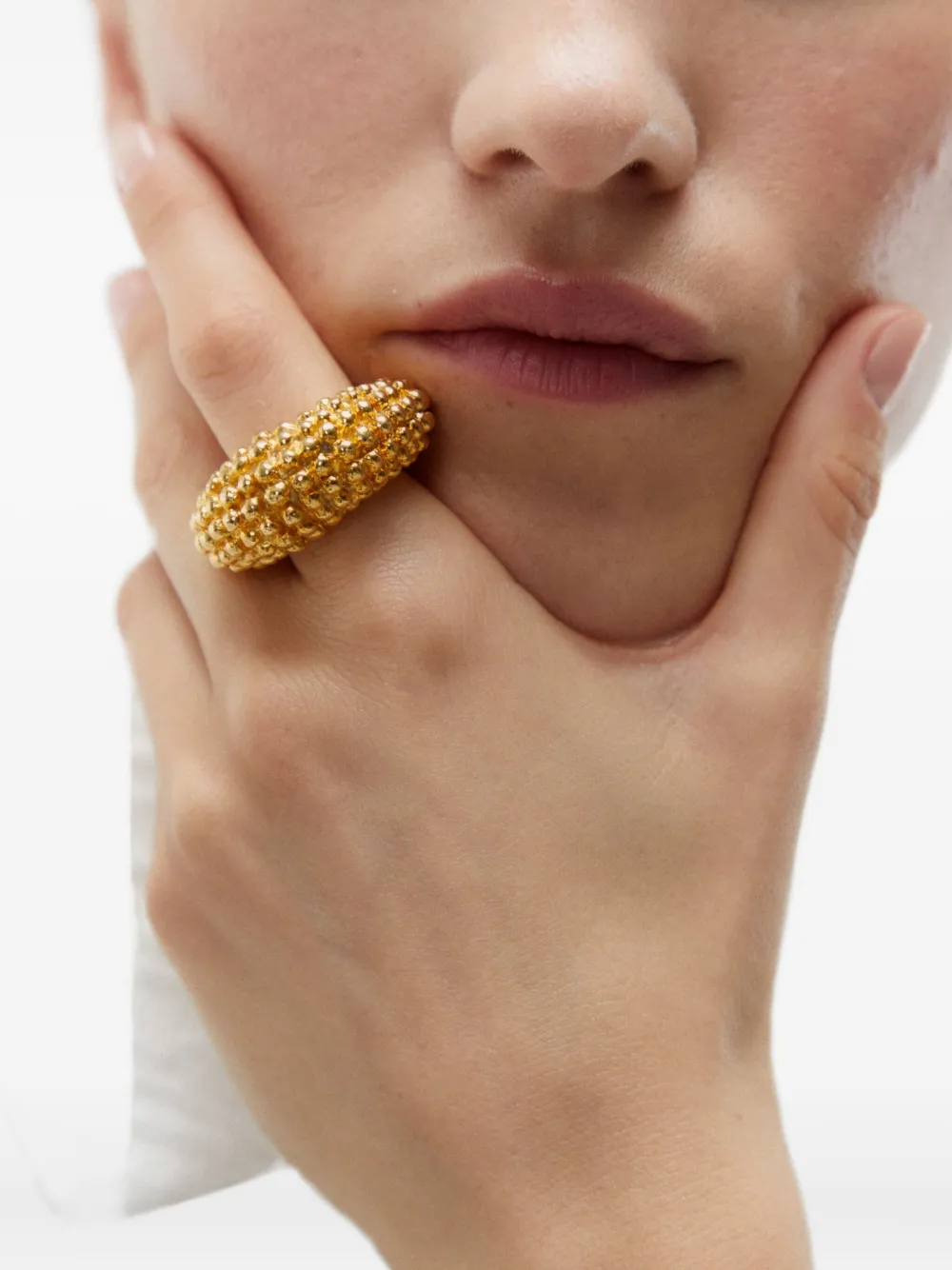 

Фактурное кольцо Paola Sighinolfi, золотистый