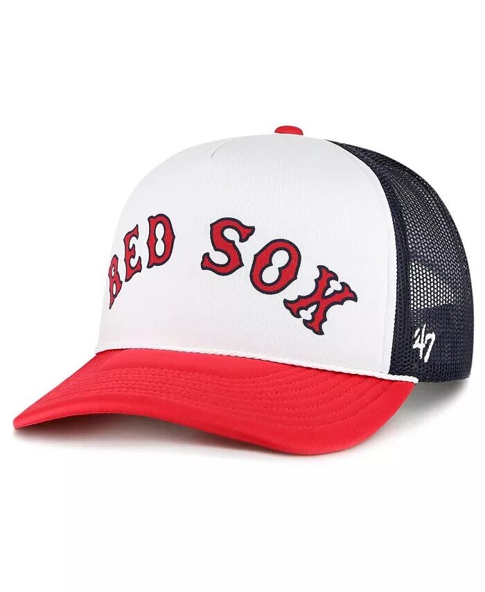 

Мужская белая кепка Boston Red Sox из пенопласта с надписью Trucker Snapback '47 Brand