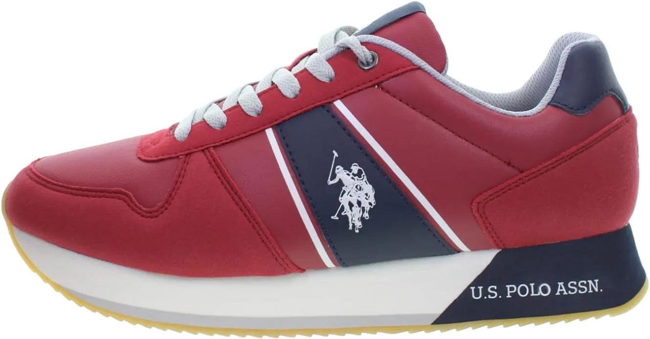 Ассоциация поло США - BALBIL002MDYH1 Мужские синтетические кроссовки U.S. Polo Assn., Red, Navy, Blue, White