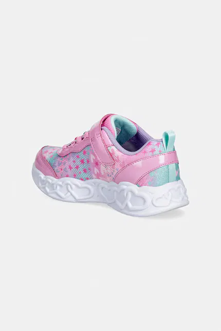 Кроссовки детские INFINITE HEART LIGHTS Skechers, розовый — фото 3
