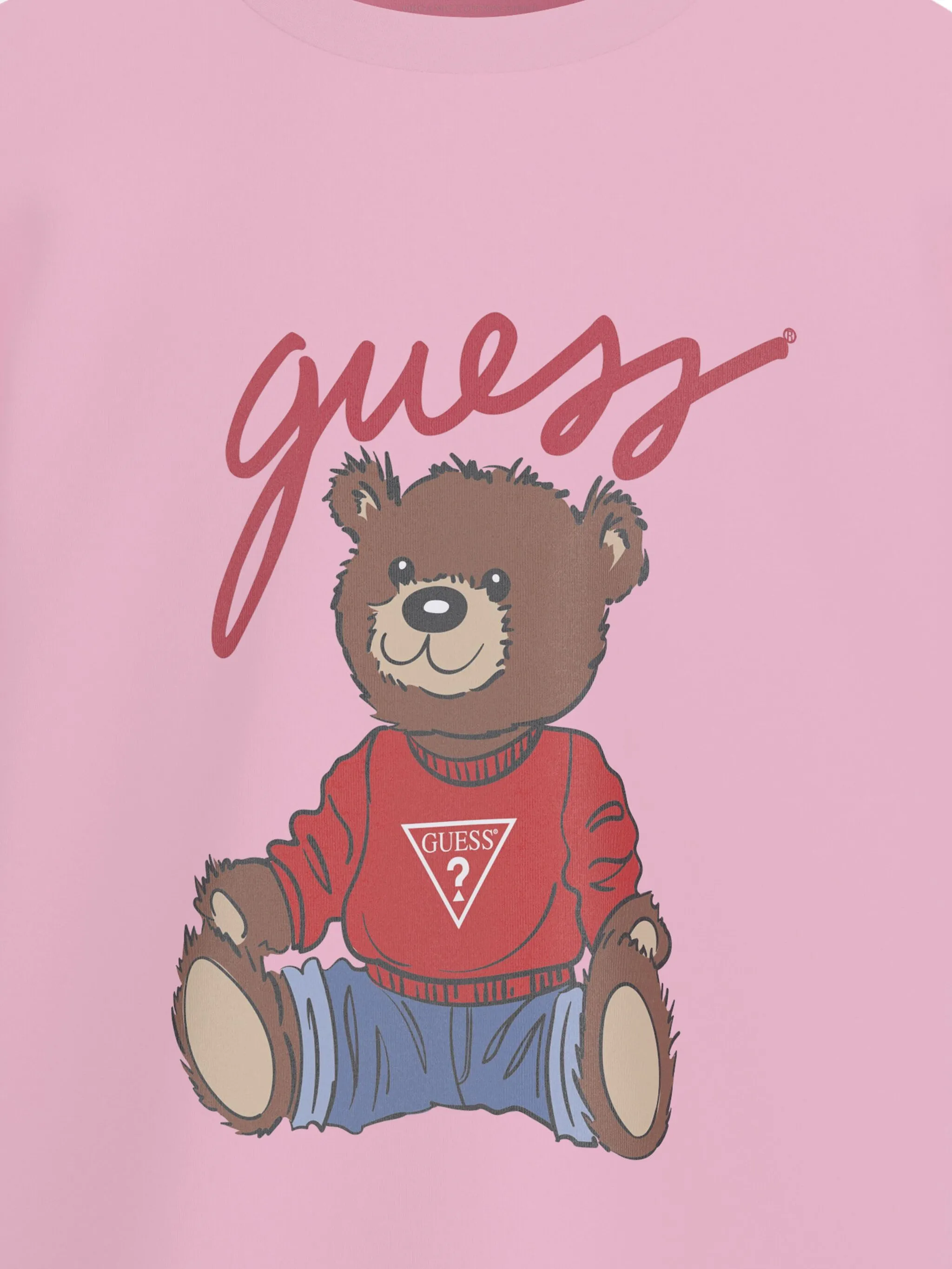 Футболка с принтом Teddy Bear Guess Kids, розовый — фото 3