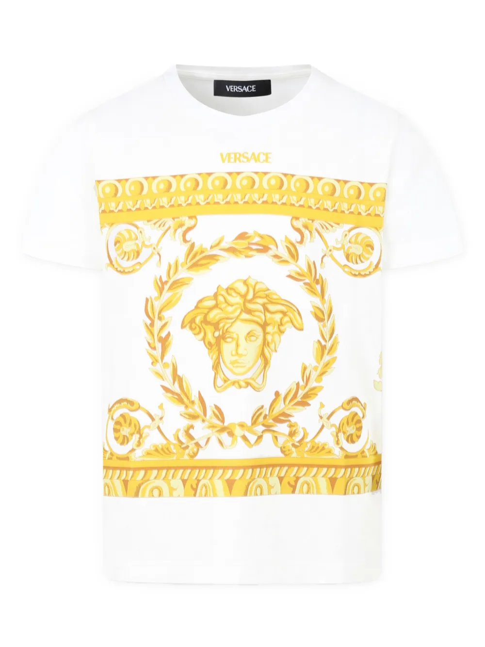 

Футболка с логотипом Versace Kids, белый