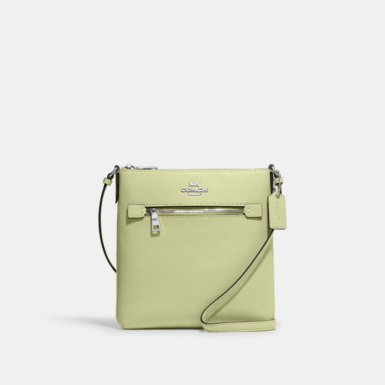 

Сумка для документов Coach Outlet Mini Rowan, цвет Silver/Pale Lime