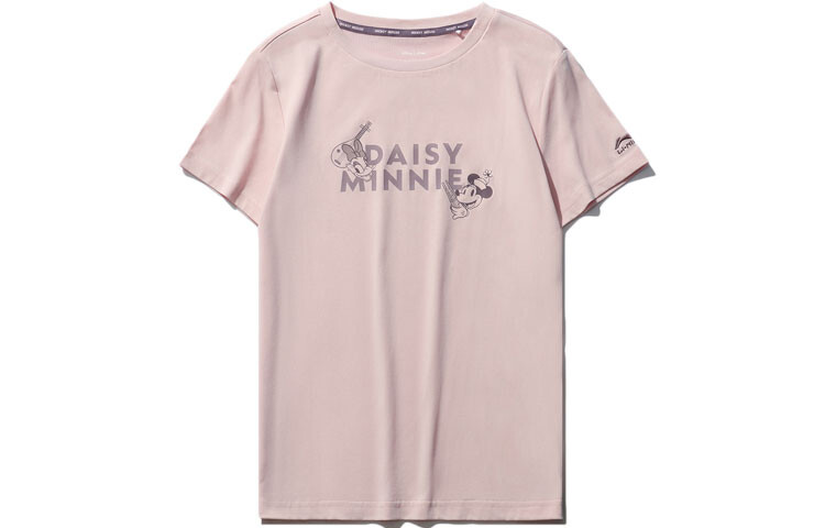 

Футболка женская из коллекции Disney X Sports Fashion, бледно-розовая Lining