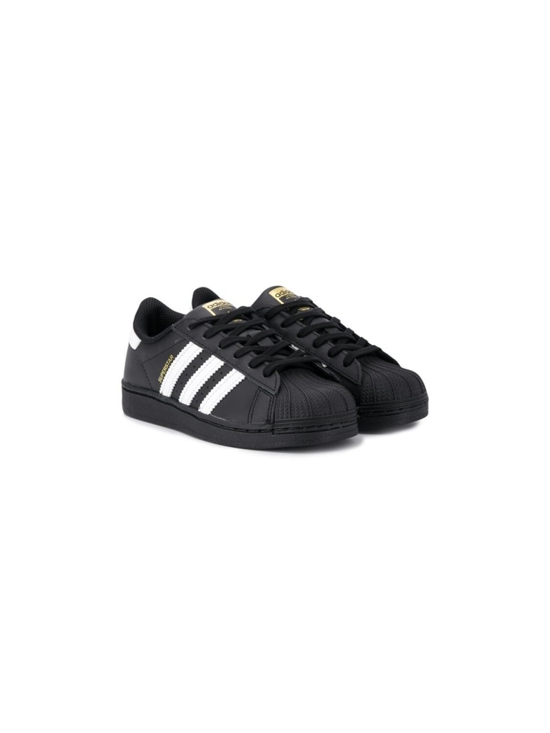 

Adidas Kids кеды Superstar на шнуровке, черный