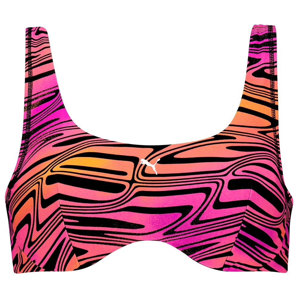 

Топ бикини Puma Printed Scoop, розовый