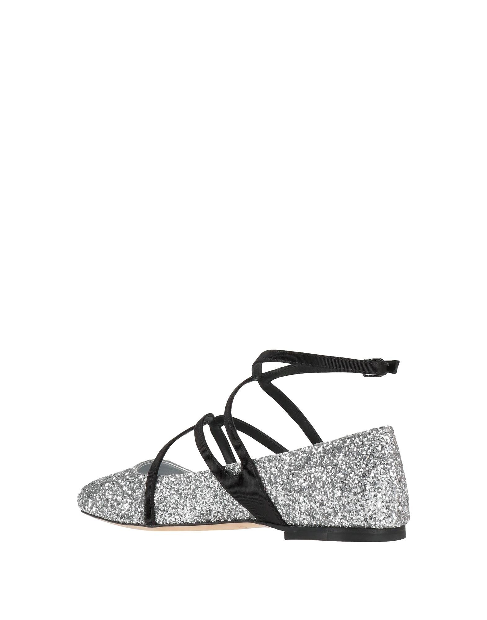 Балетки Jimmy Choo, серебряный — фото 3