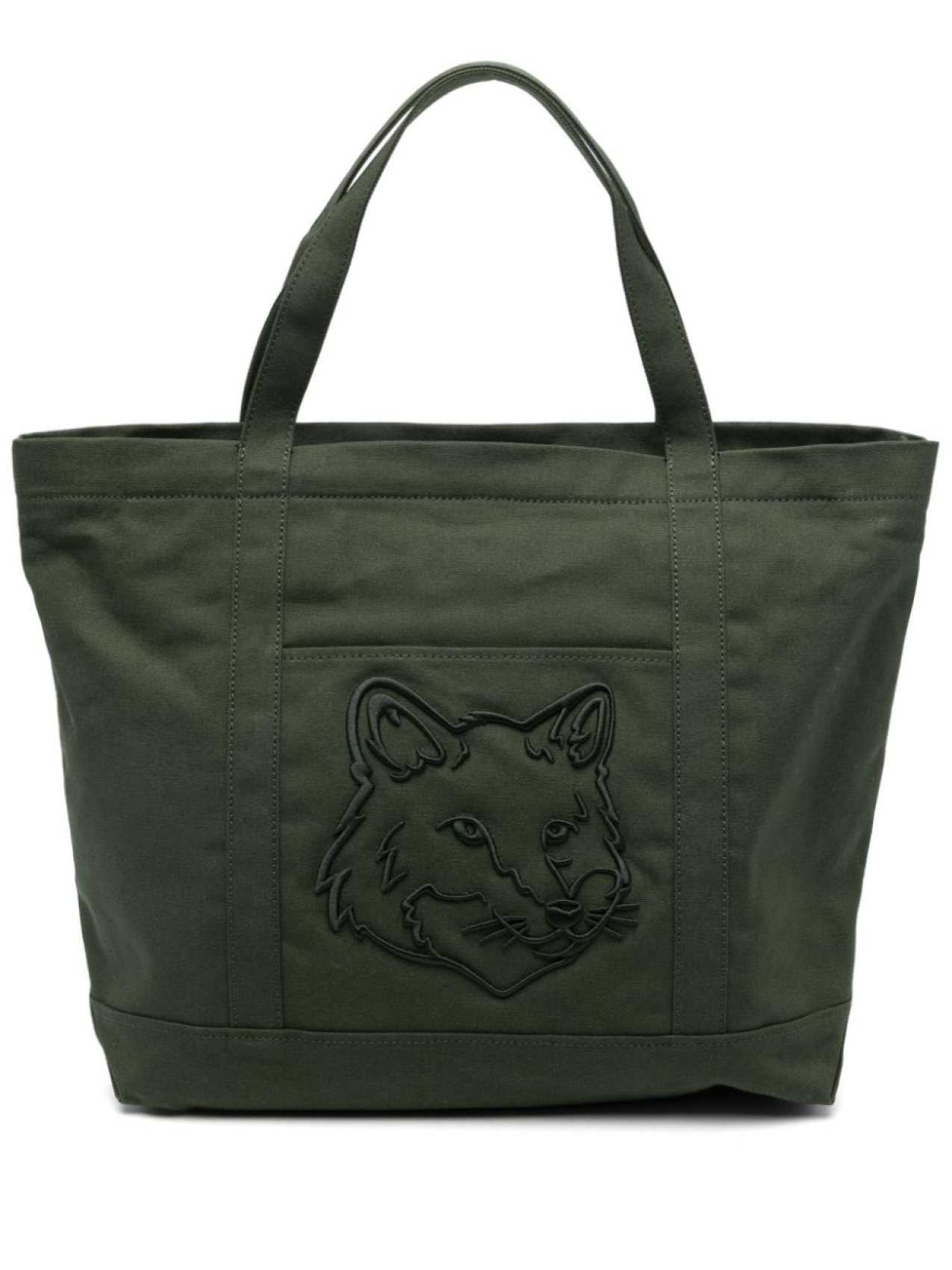 

Большая сумка Fox Head Maison Kitsuné, зеленый