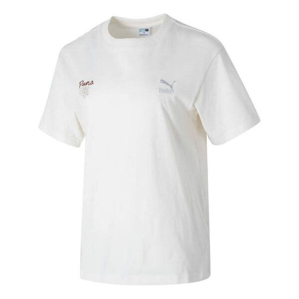 

Футболка classic cotton t-shirt 'beige' Puma, бежевый