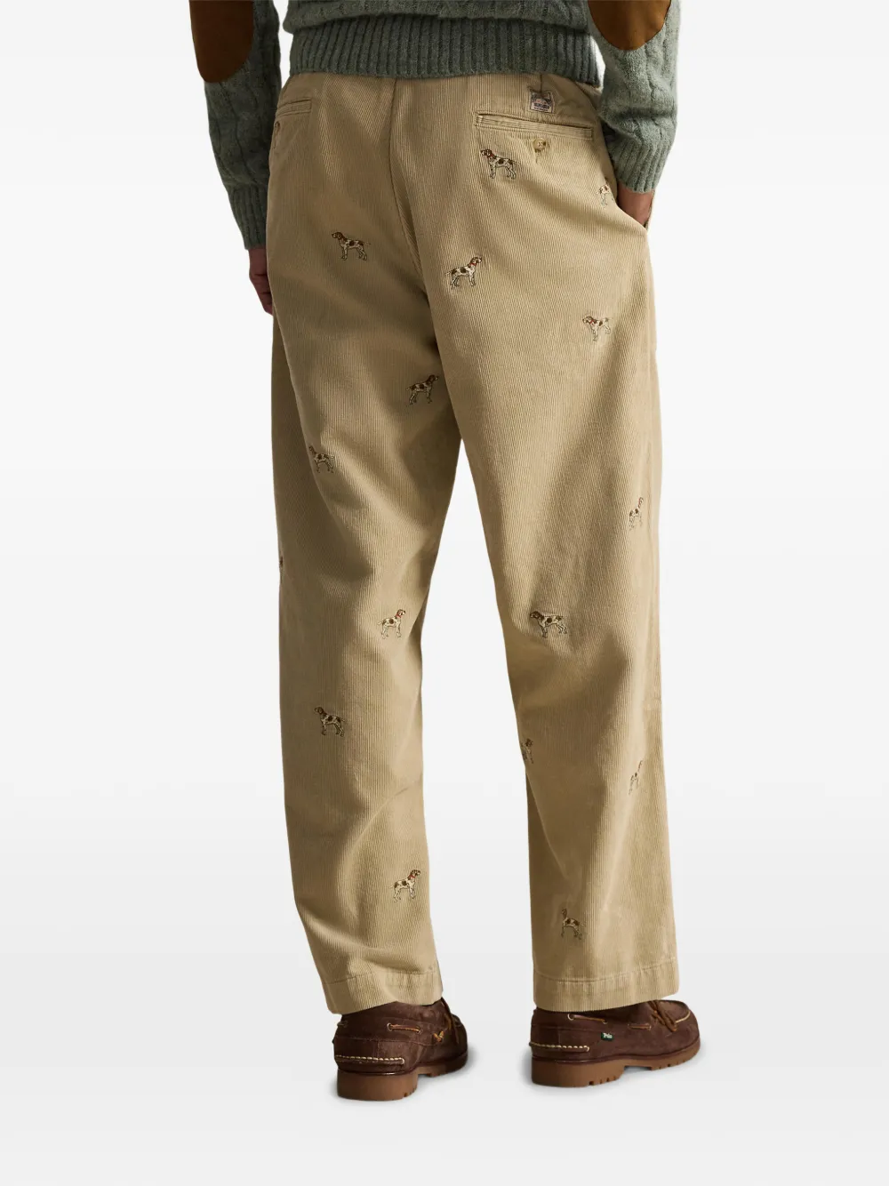 Вельветовые брюки чинос The Big Polo Ralph Lauren, нейтральный — фото 4