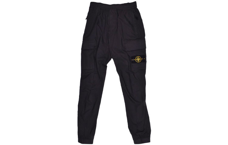 

Брюки-карго мужские угольно-черные Stone Island, черный