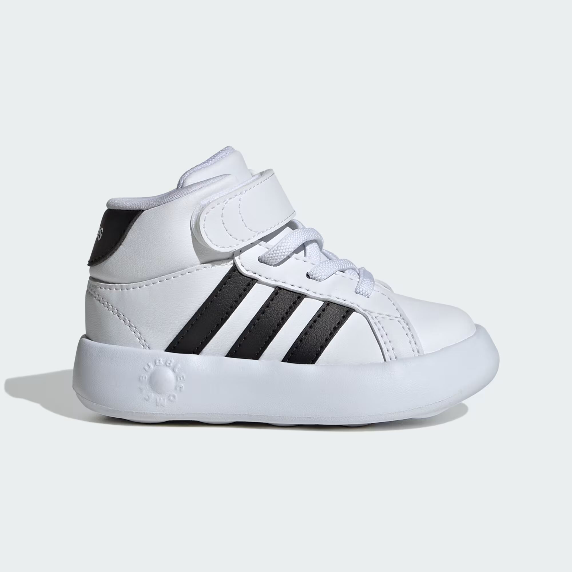 

Детские кроссовки Grand Court Mid Adidas, цвет Cloud White/Core Black/Cloud White