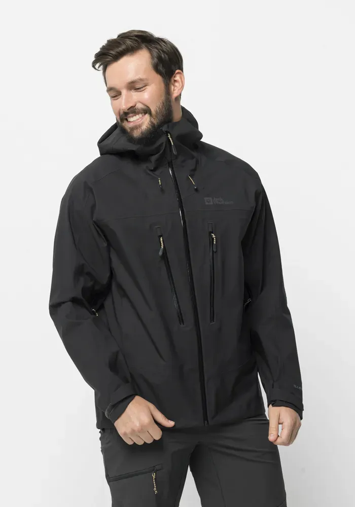

Трекинговая куртка Jack Wolfskin "KAMMWEG 3L JKT M", с капюшоном, цвет Phantom