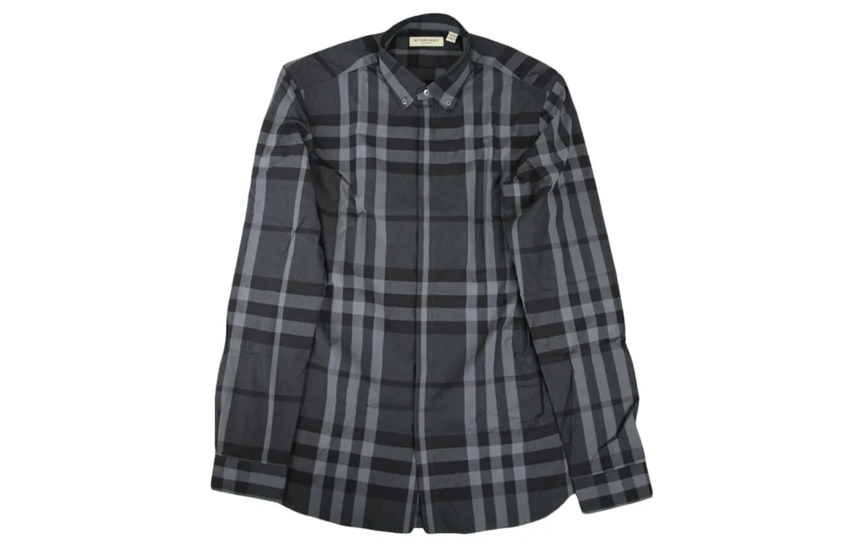 Футболка Burberry мужская, минималистский стиль, серый с черным