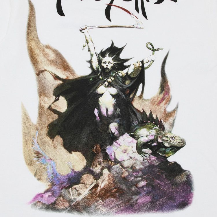 Футболка Supreme x Frank Frazetta Woman With Scythe Tee, White — фото 3