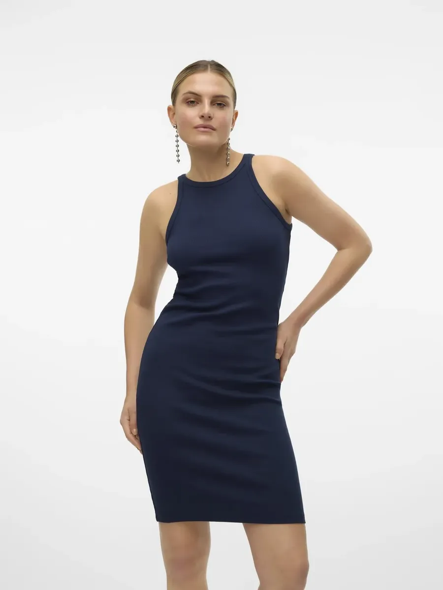 

Мини-платье Vero Moda "VMCHLOE SL ABK DRESS JRS NOOS", синий