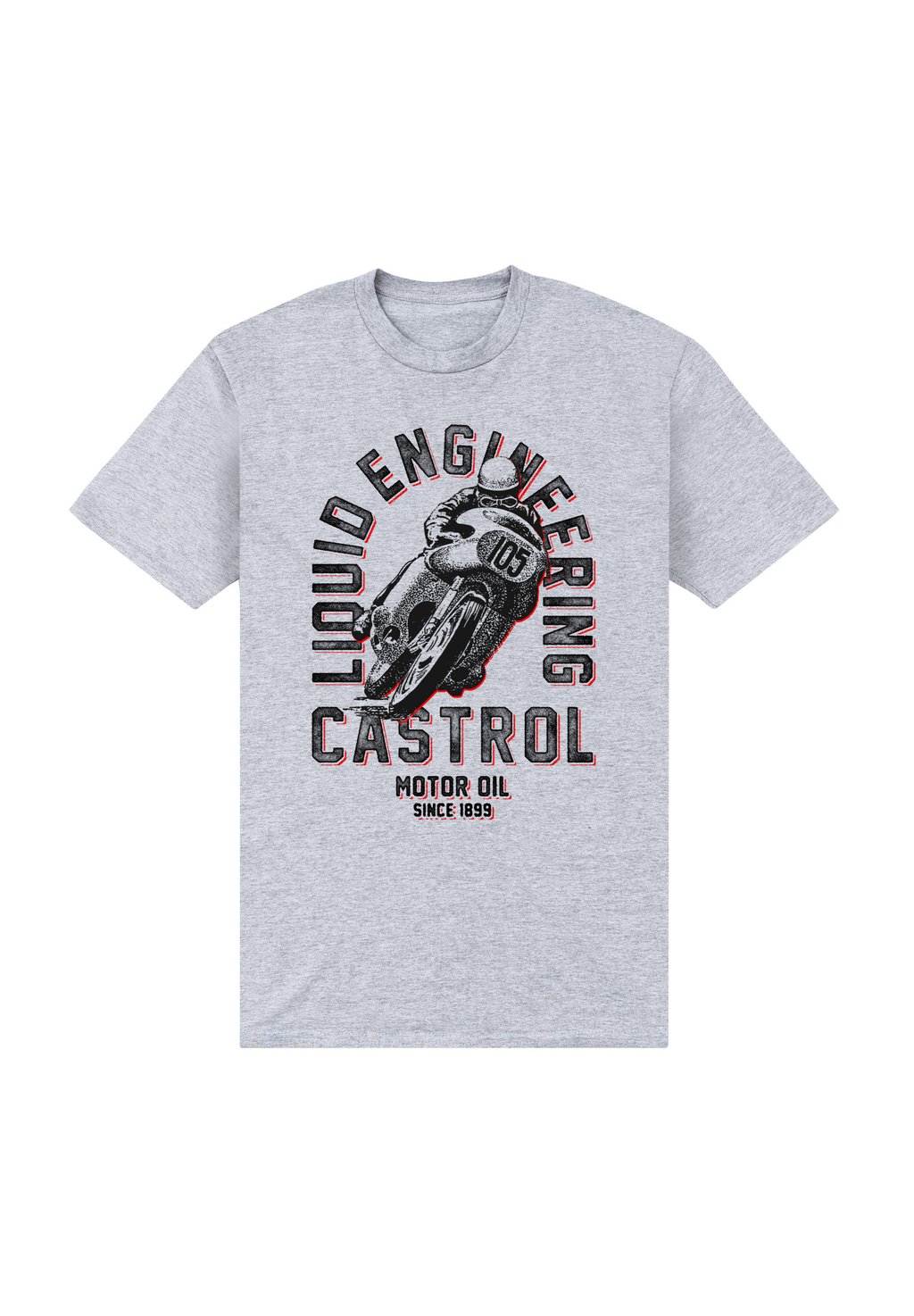 

Футболка с принтом RETRO MOTORBIKE Henry Tiger, серый