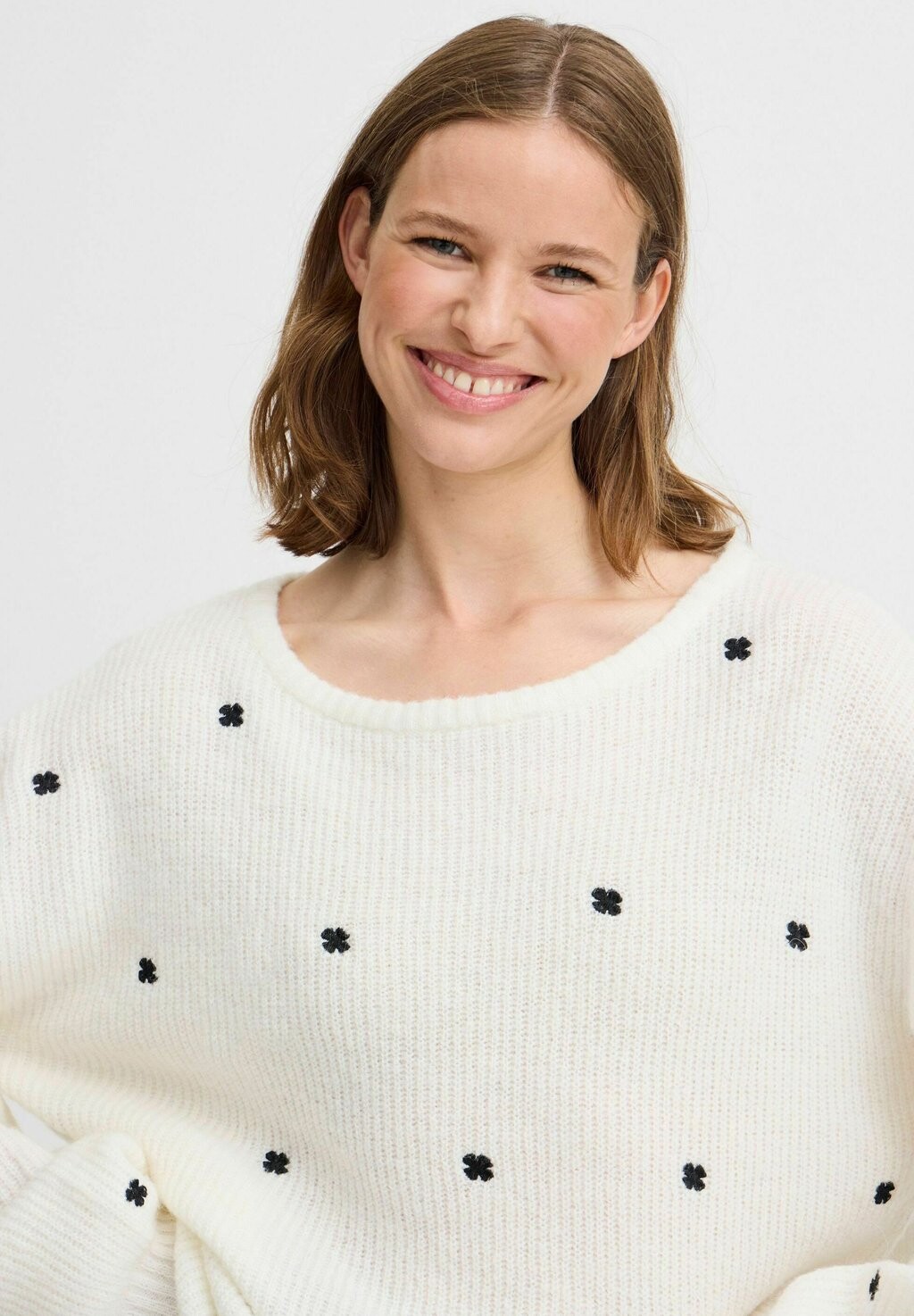 

Джемпер OTIKI EMBROIDERY b.young, кремовый