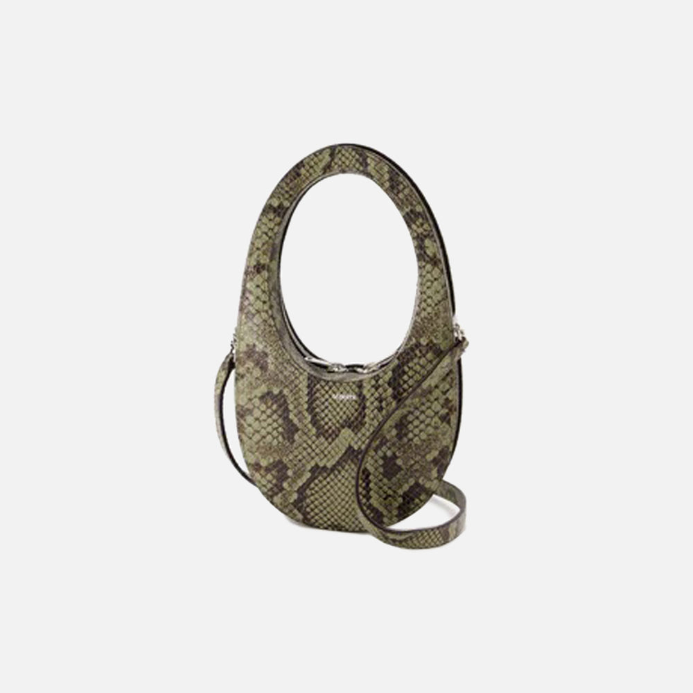 

Сумка Coperni Python Printed Swipe Bag, зеленый