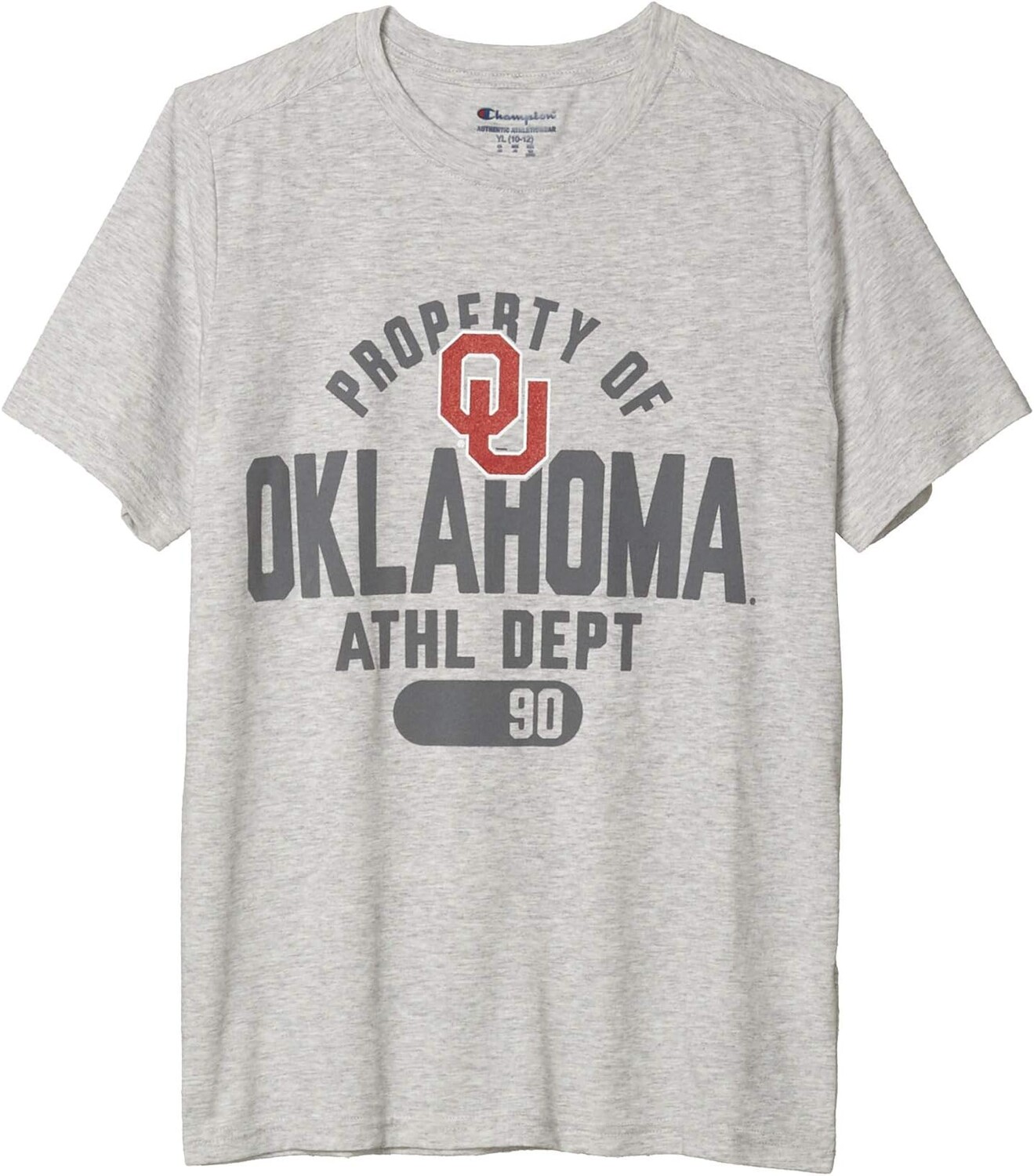 

Футболка Champion College Kids Oklahoma Sooners Field Day Short Sleeve Tee, цвет Oxford Heather