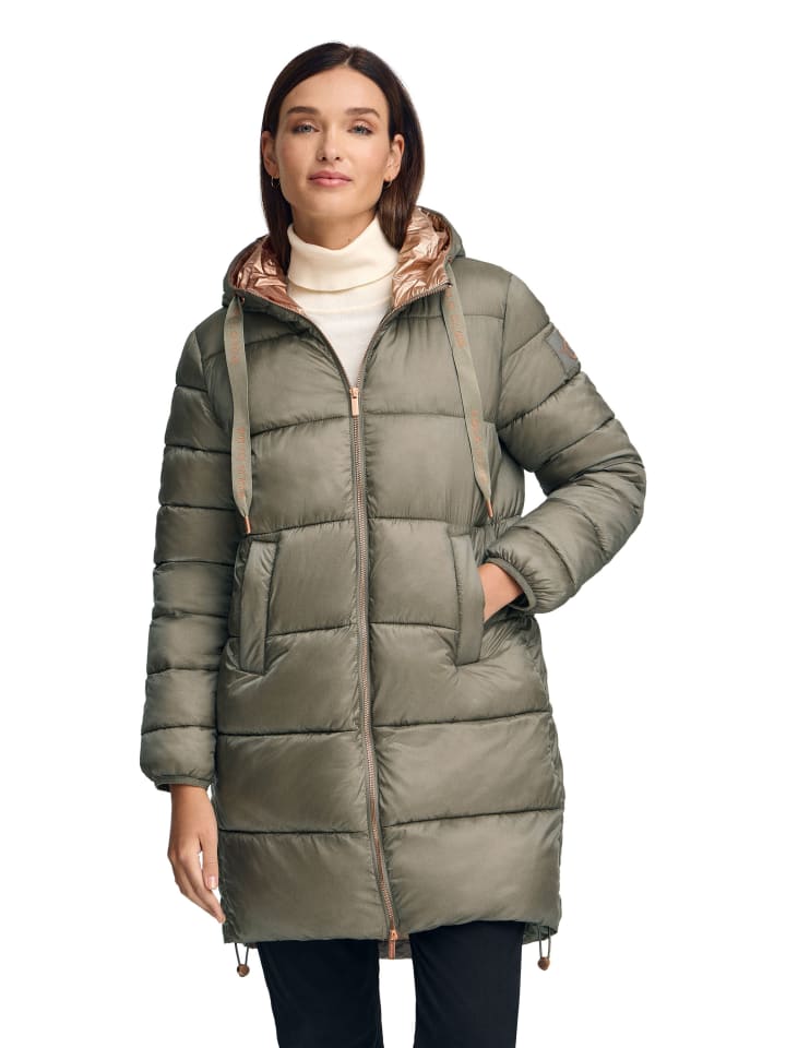 

Стеганое пальто цвета милитари-зеленый Polo Club