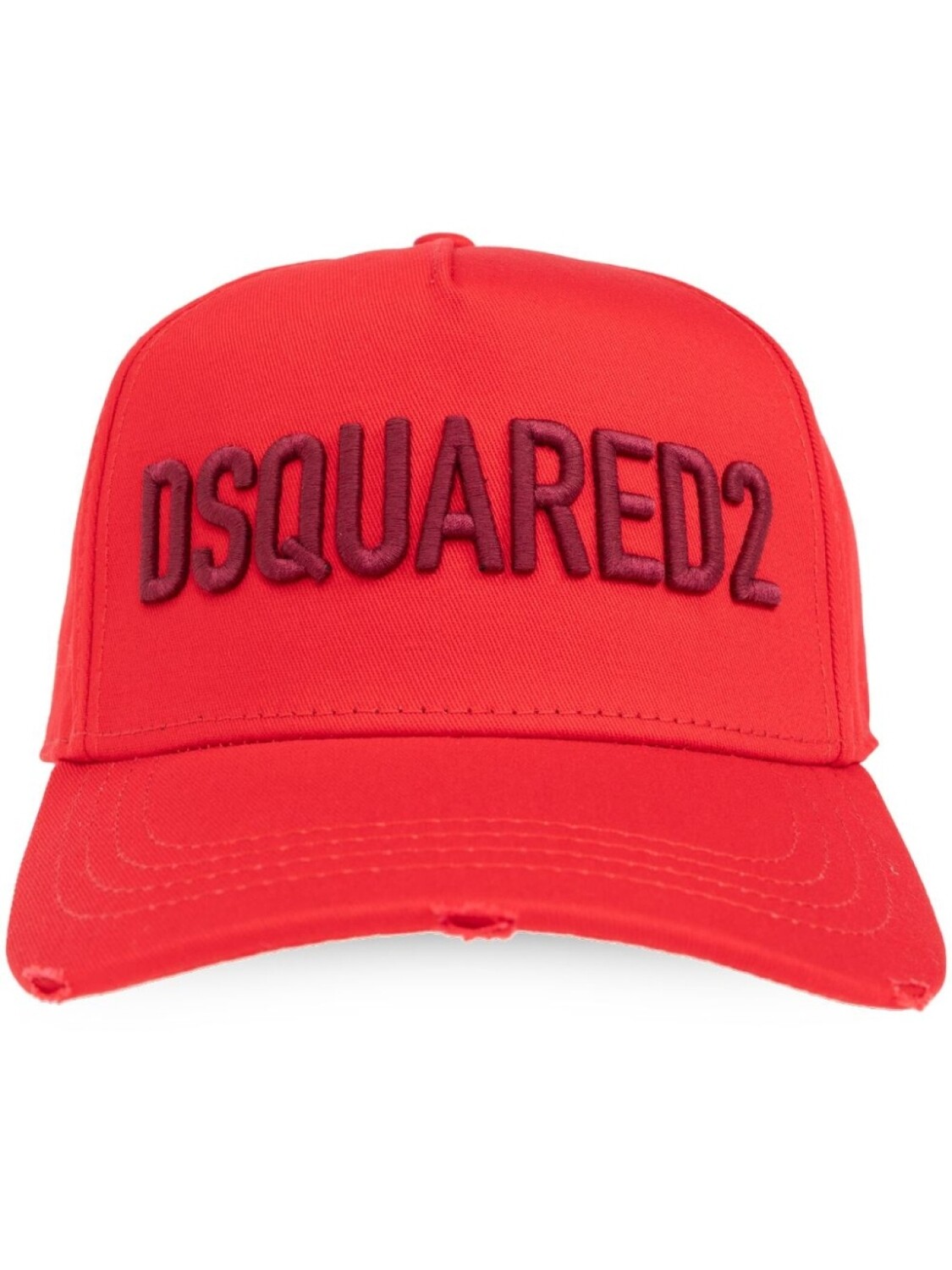 

Dsquared2 хлопковая кепка с вышитым логотипом, красный